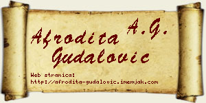 Afrodita Gudalović vizit kartica